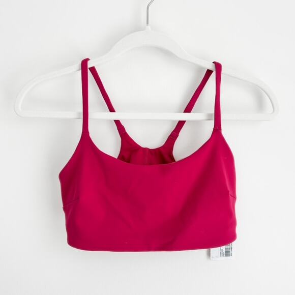 NEW Lululemon Wunder Train Strappy Racer Bra C/D in Size 8 Passionate Pink $58 - Picture 1 of 9